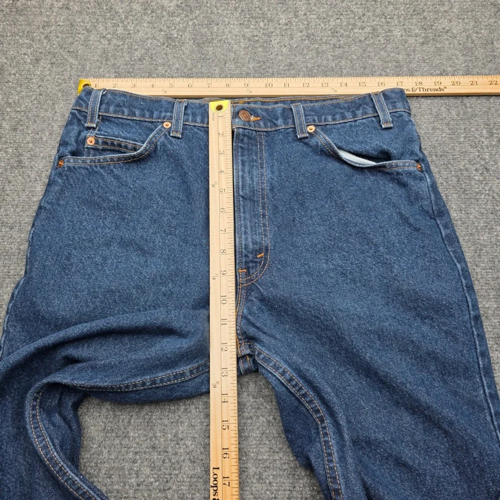 Vtg Levis 517 Orange Tab Jeans 36x30 Made in USA Aug 1996 Bootcut Denim 517-0215